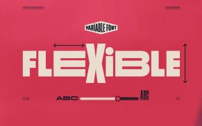 Flexible: Schrift mit variabler Breiten- und Höhenachse