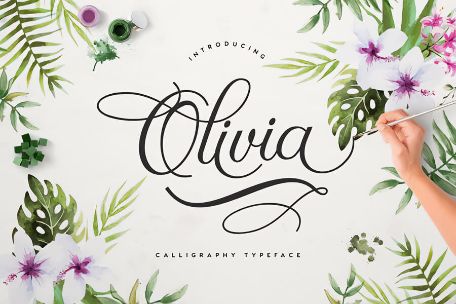 Olivia Script Free Font zum Downloaden