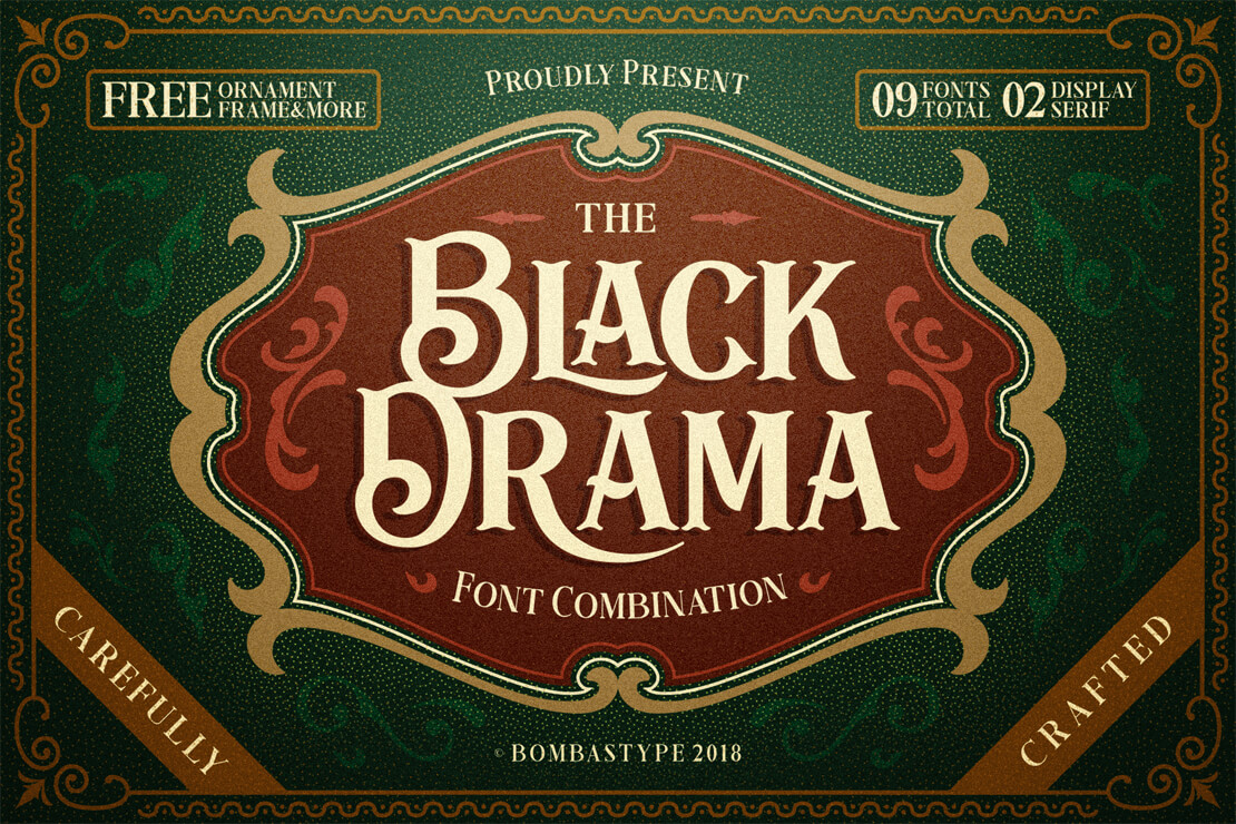 Black Drama Retro-Font