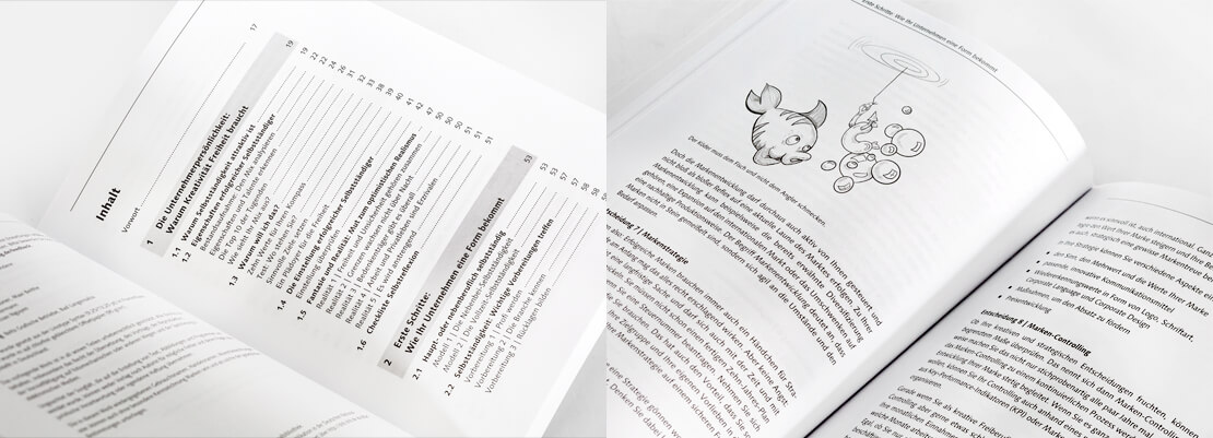 Seiten aus dem Buch »Frei und kreativ« aus dem Rheinwerk Verlag