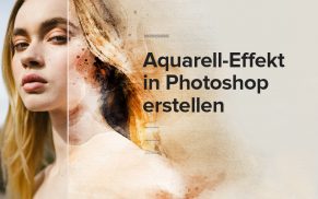 Aquarell-Effekt in Photoshop mit kostenlosen Aktionen, Brushes und Text-Styles erstellen