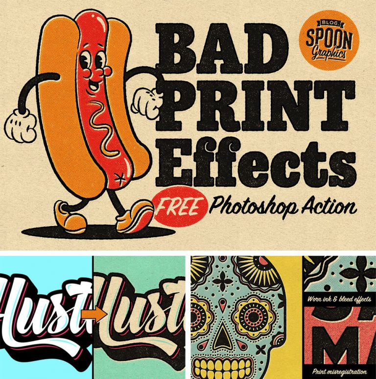 Bad Print Effects Action ["DruckeffekteAktion zum Downloaden"]