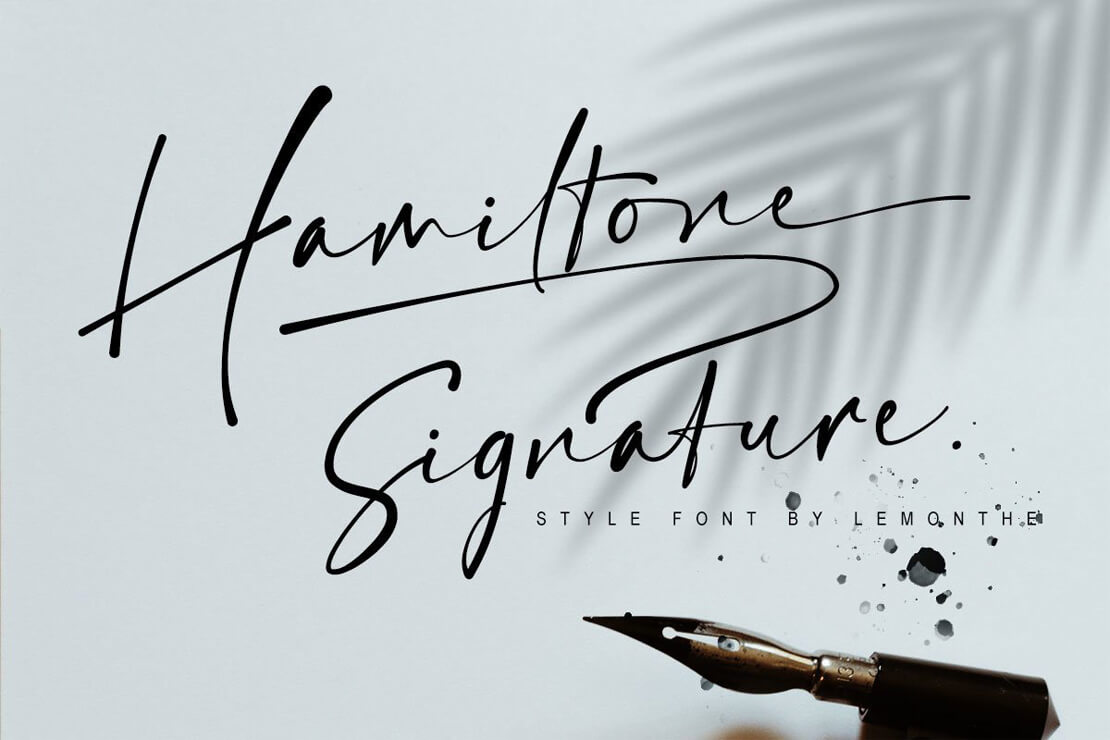 Signature Font Hamiltone