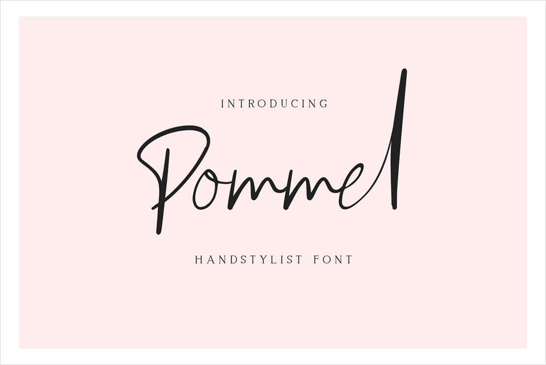 Pommel - Handstylish Font