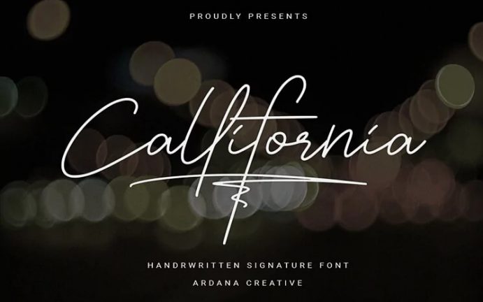 Kostenloser Font Callifornia