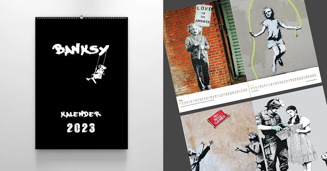 Banksy Streetart Kalender 2023