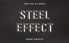 Free Font Forged Steel Text Effect