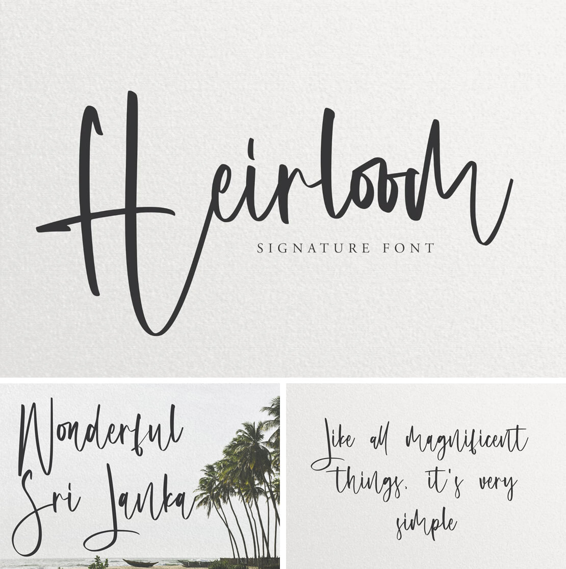 Heirloom Free Signature-Font
