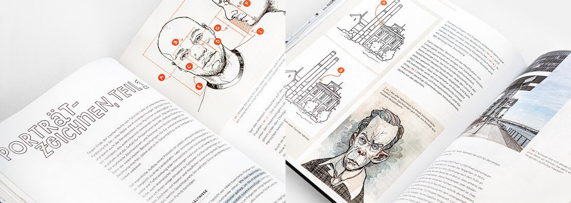 Seiten aus dem Buch »Digitales Zeichnen«