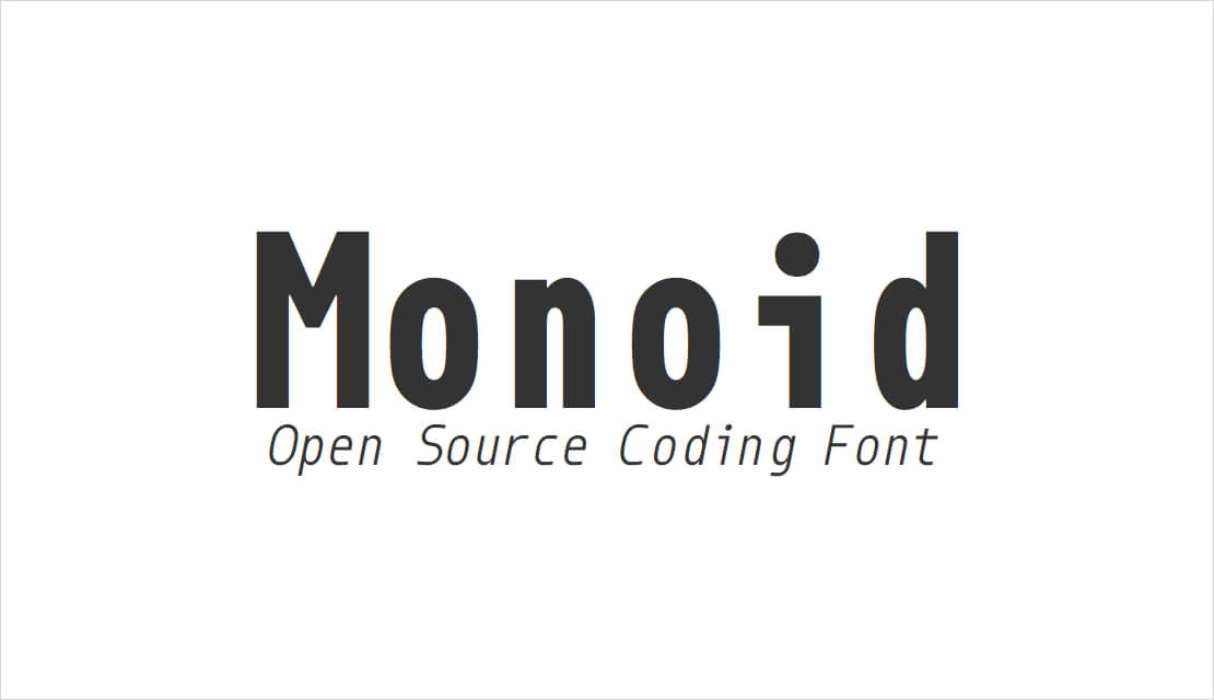 Open Source Coding Font Monoid