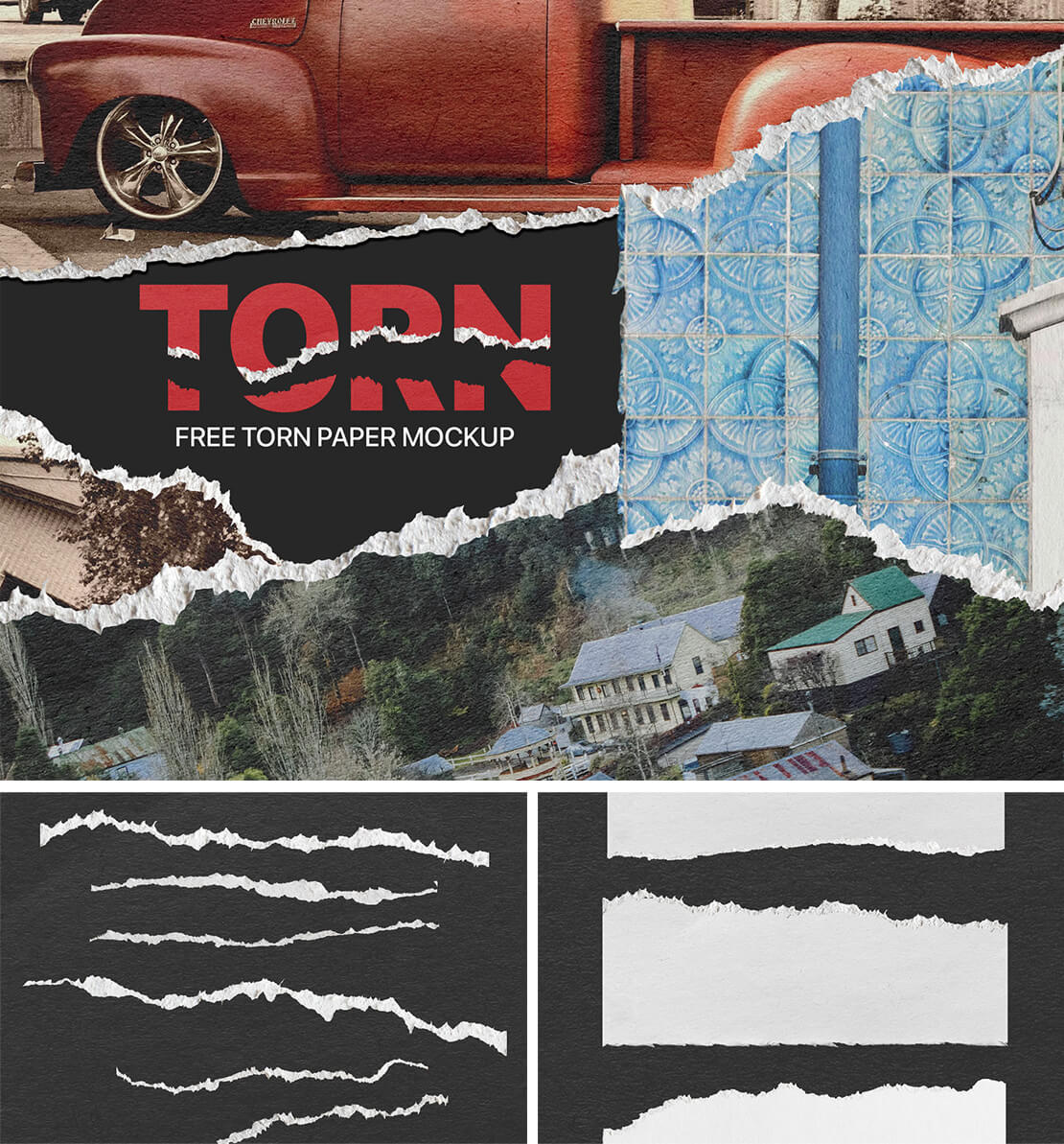Free Torn Paper Effect Textures
