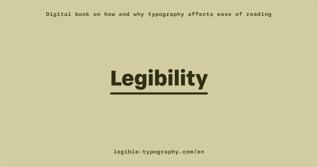 Legibility Fonts - eBook zum Downloaden