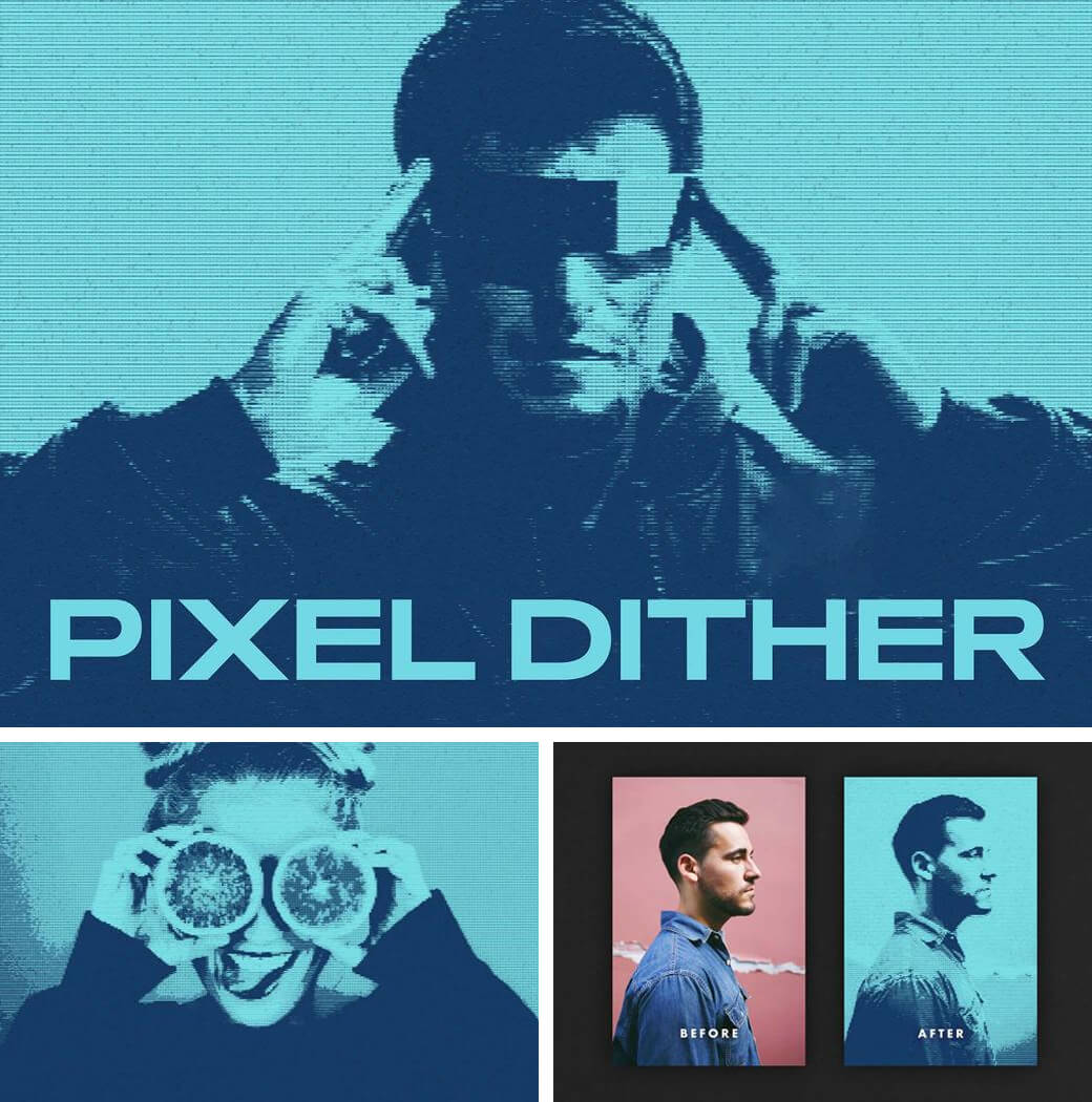 Pixel Dither Effect in Photoshop