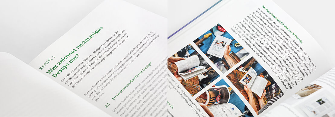 Seiten aus dem Buch »Nachhaltiges Grafikdesign«
