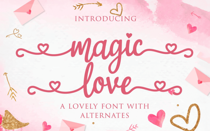 Free Fonts zum Downloaden: Magic Love
