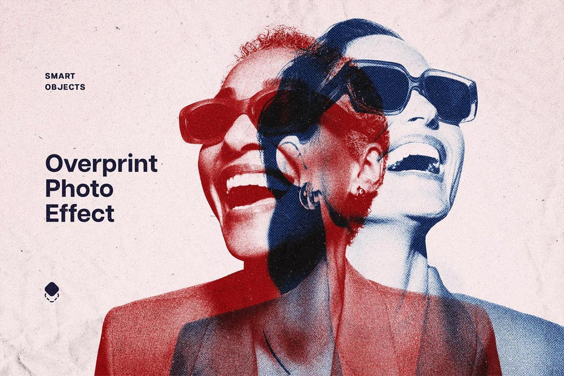 Overprint Photo Effect für Photoshop