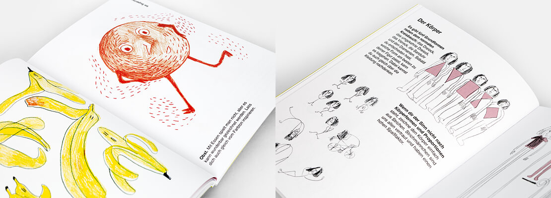 Seiten aus dem Buch »100 starke Charaktere«