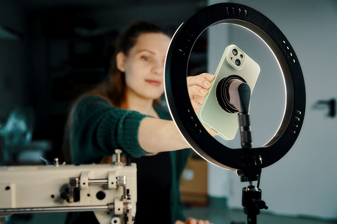 Smartphone-Halterung für Ringlicht