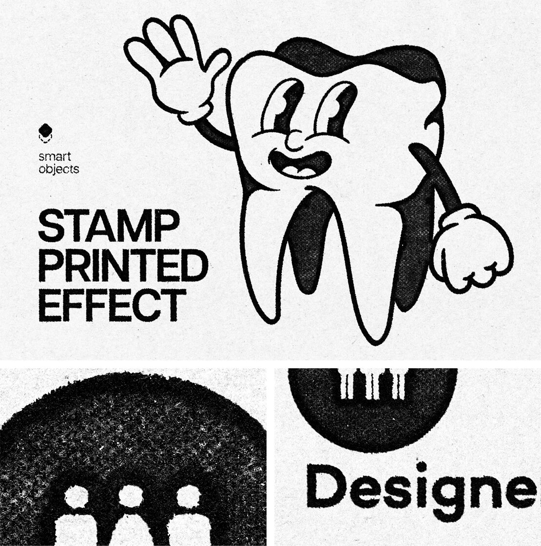 Stamp Printed Effect für Photoshop
