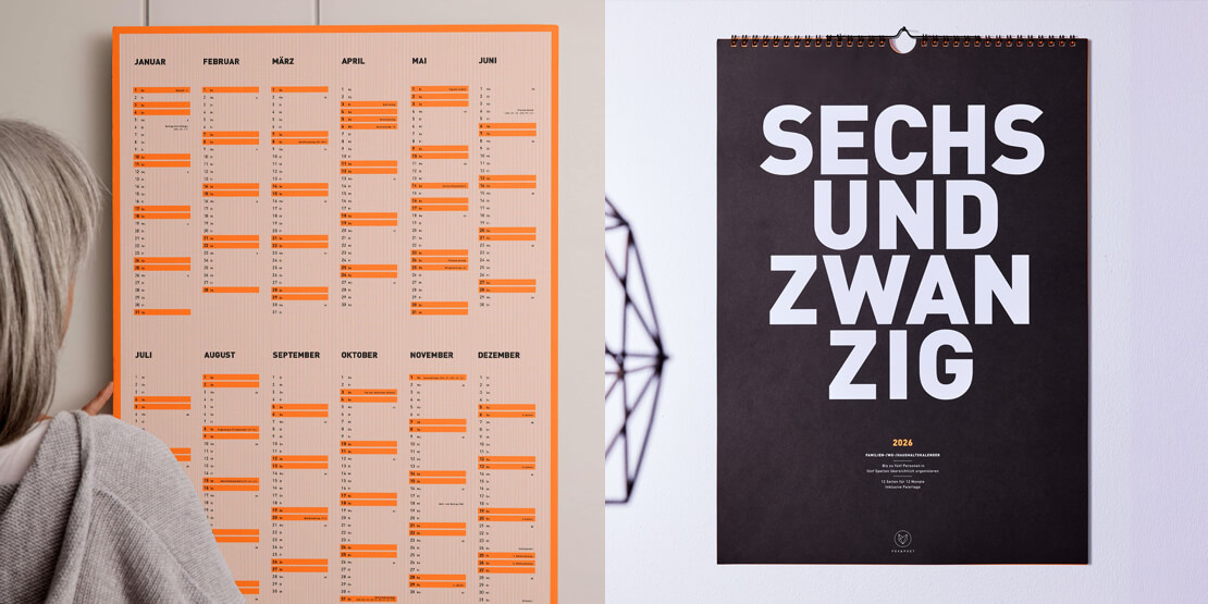 Designkalender 2026 von Fox and Poet