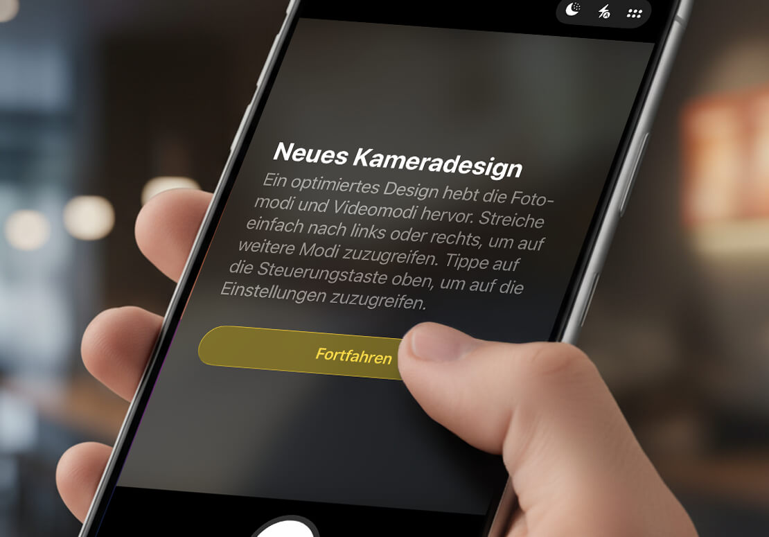 Neues Kameradesign iOS 26