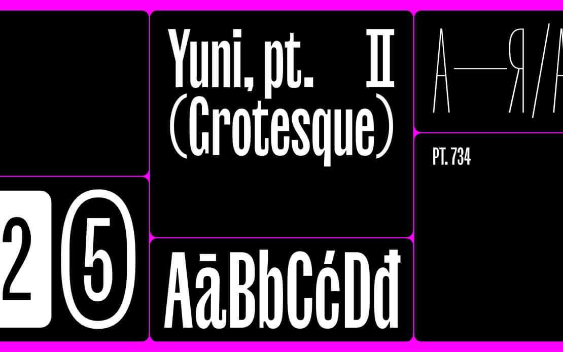 Yuni Grotesque Schriftart