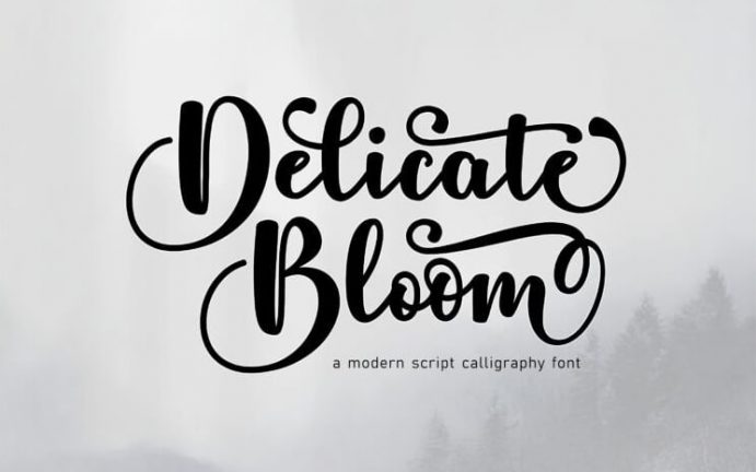 Free Fonts zum Downloaden: Delicate Bloom