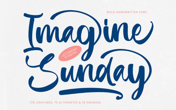 Kostenloser Font Imagine Sunday