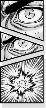 Manga-Rasterfolie Beispiel