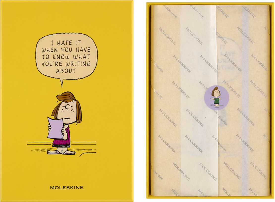 Notizbuch im Design von Peanuts