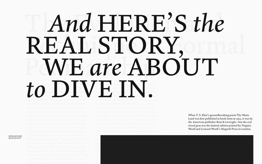 Schrift Weymann Serif