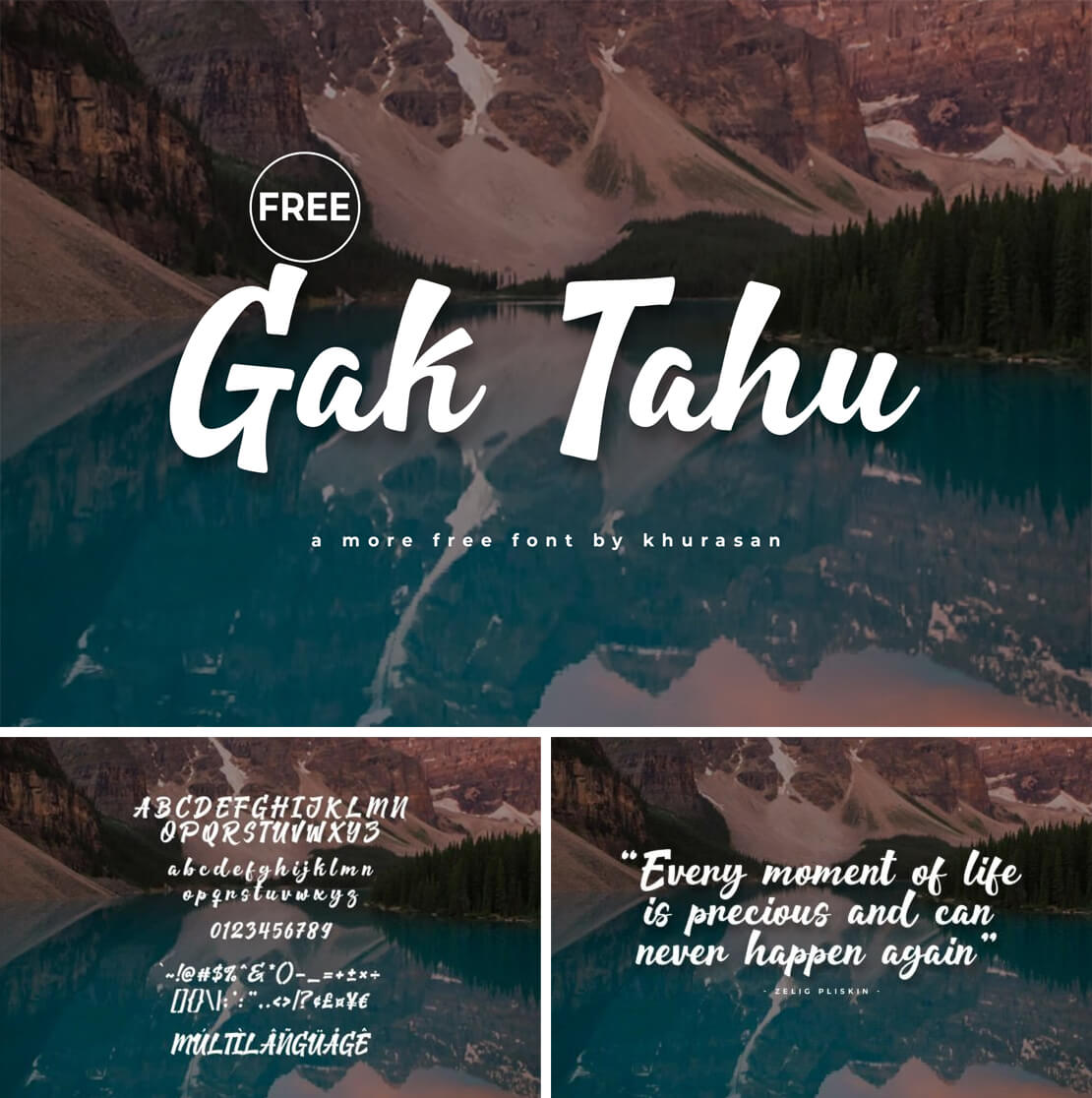 Gaku Tahu Free Script-Font zum Downloaden