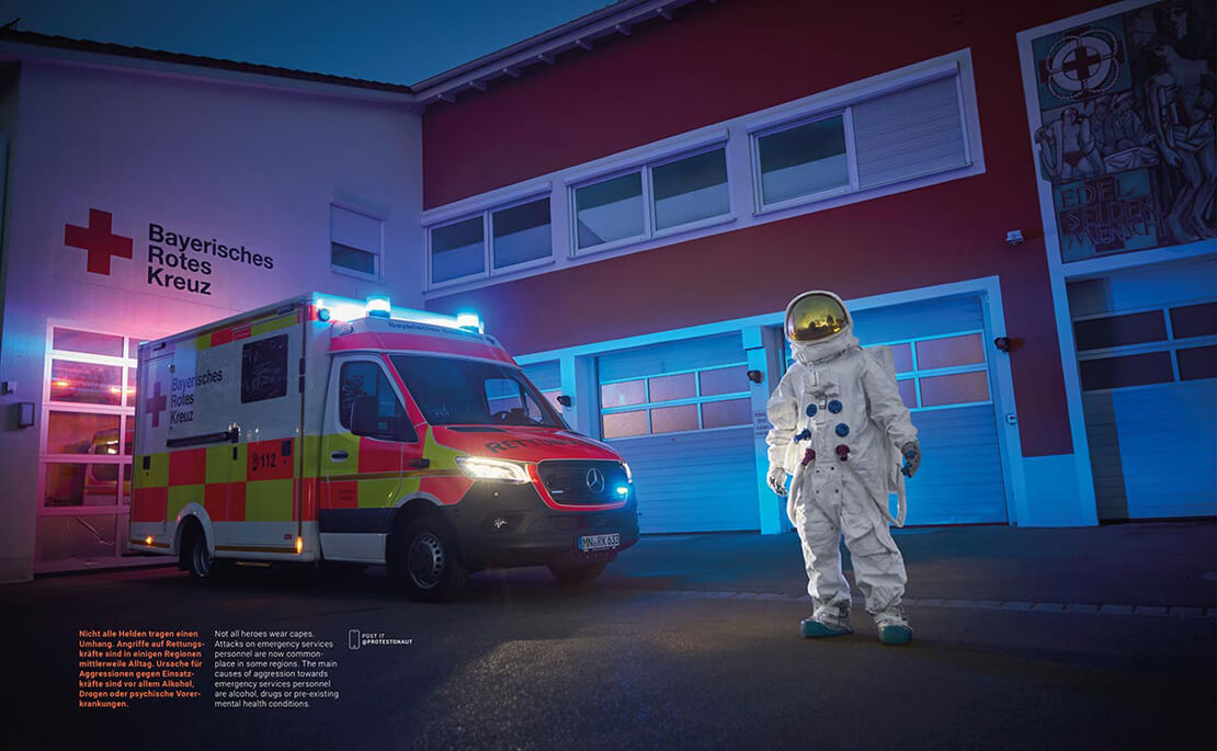 Protetestonaut Rettungswache