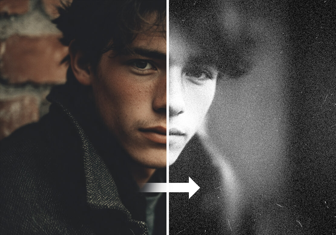 Retro Film Photo Effect in Photoshop