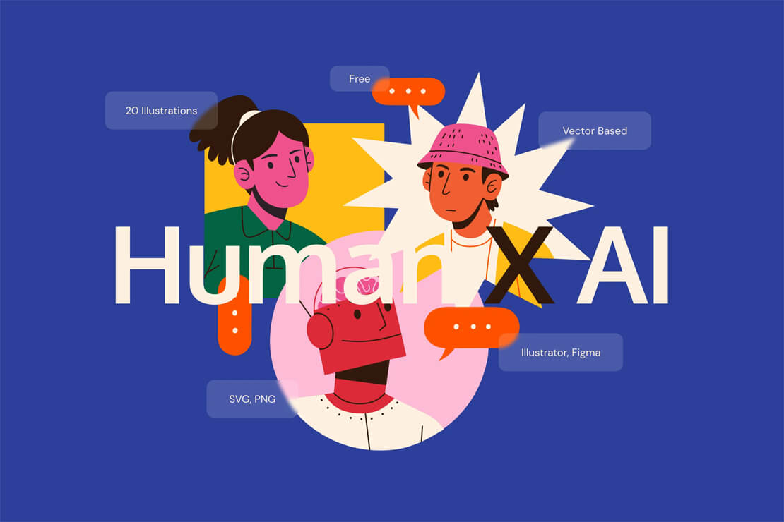 Human AI Illustrationen