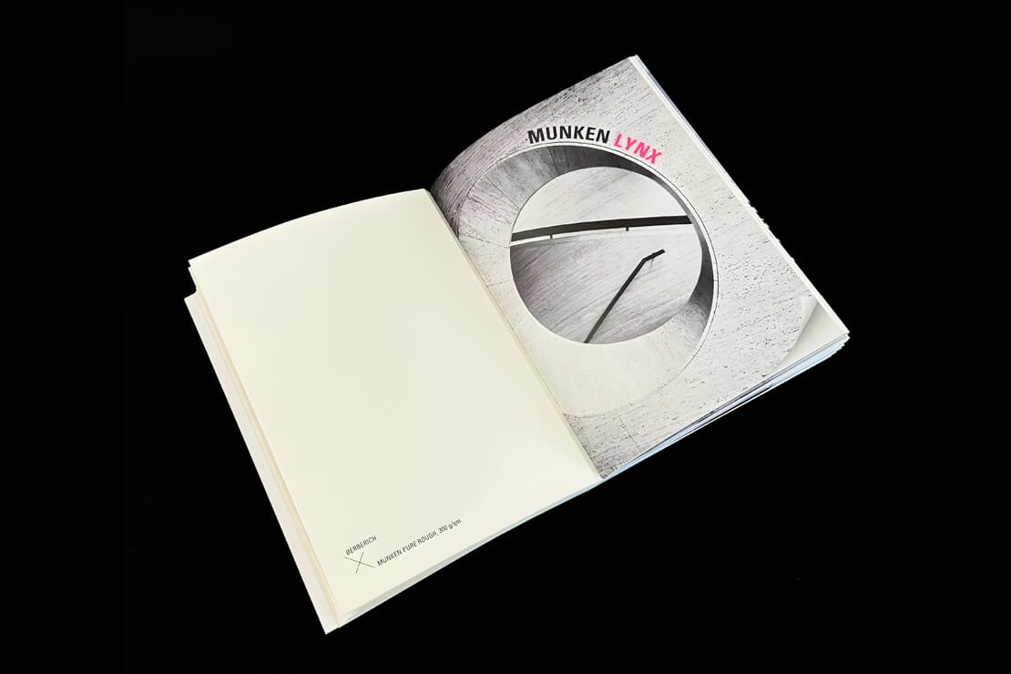 Papiermuster Skizzenbuch Berberich x Munken