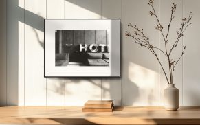 Digitaler Rahmen für monochrome Fotokunst