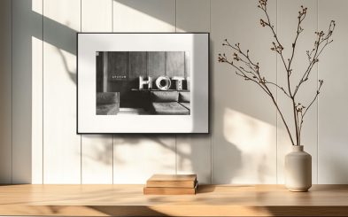 Digitaler Rahmen für monochrome Fotokunst