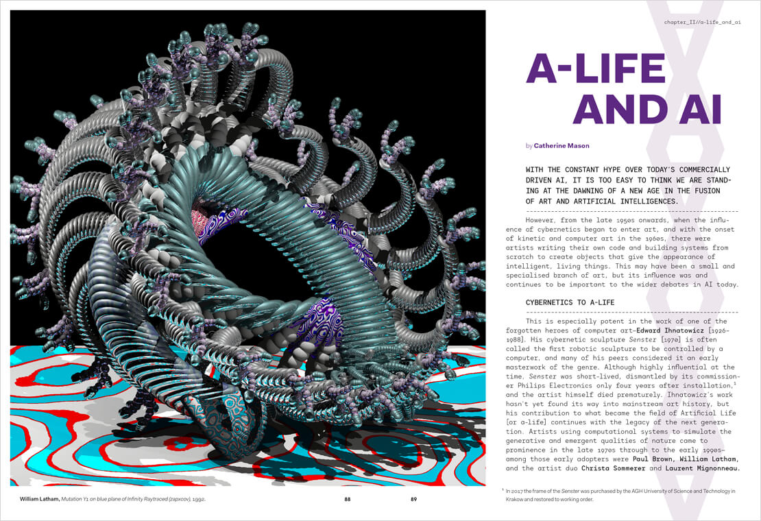 Seite aus dem AI Art Magazine