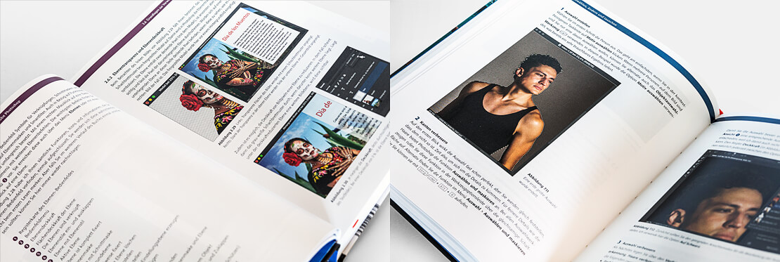 Seiten aus dem Photoshop-Buch für Fotografen