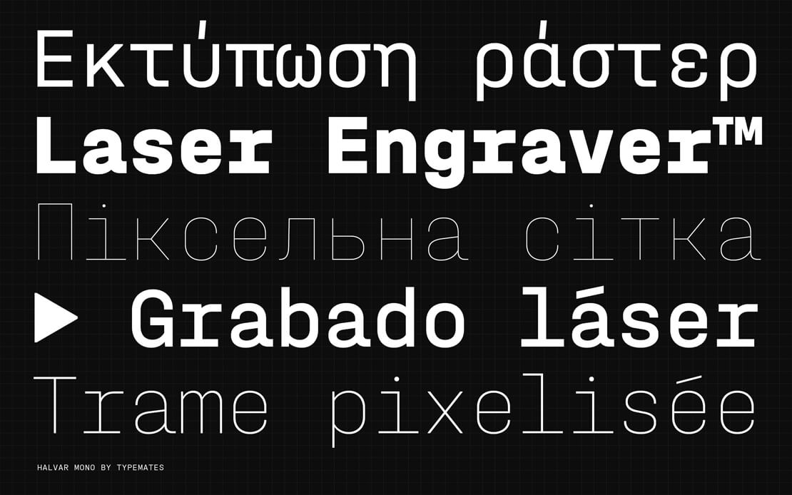 Halvar Mono-Font
