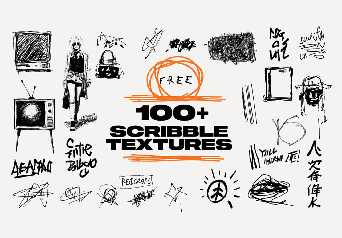 Scribble-Textures zum Downloaden