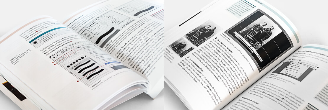 Seiten aus dem Photoshop-Einstieg-Buch