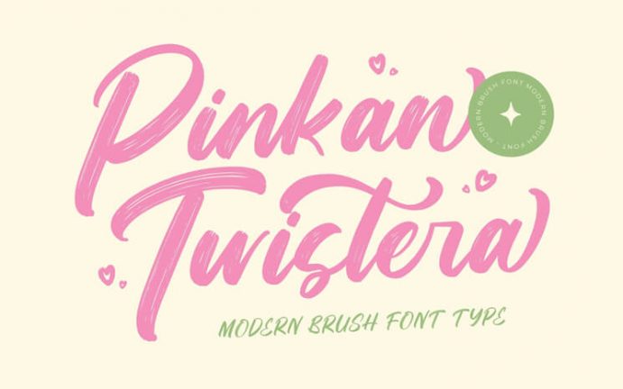 Kostenloser Font Pinkan Twistera