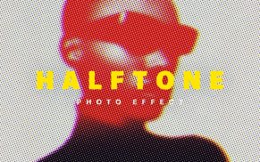 Art Halftone Effect: CMYK-Rastereffekt für Photoshop