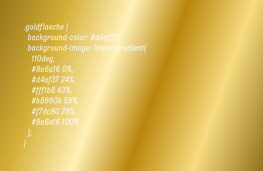 CSS-Gold-Verlauf
