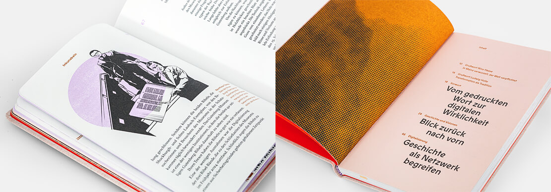 Seiten aus dem Gutenberg-Museum-Buch